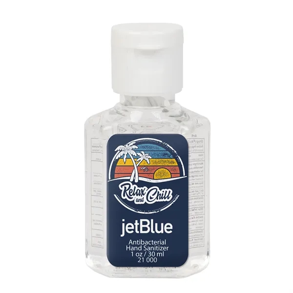 White color option for Hand Sanitizer 1 Oz Square Bottle