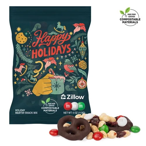 Photo of 4oz. Eco  Digibag™, Holiday M&M Snack Mix