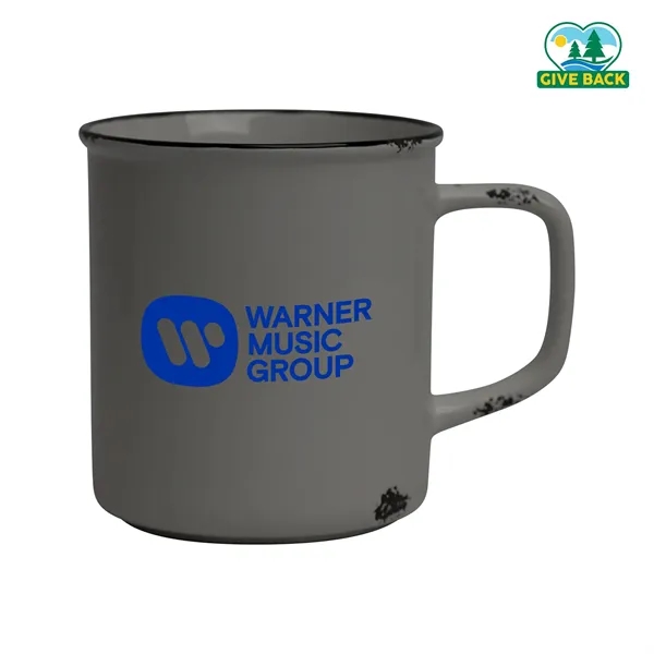 Gray color option for Distressed Stoneware 17oz Camp Mug