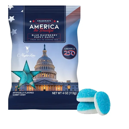 Main photo of America 250  4oz. Digibag Blue Raspberry Puffs