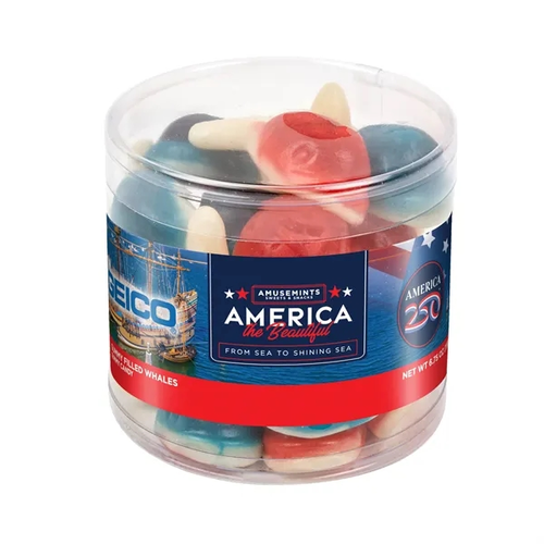 Main photo of America 250  Round Acetate Gummy Whales