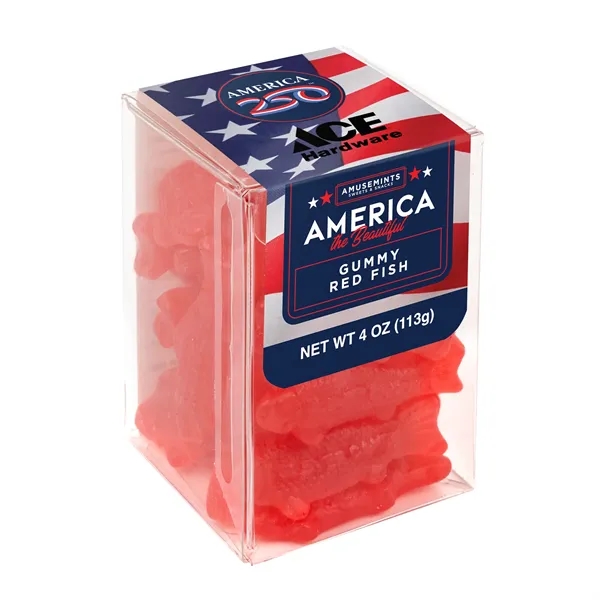 Clear color option for America 250  Short Acetate Gummy Red Fish