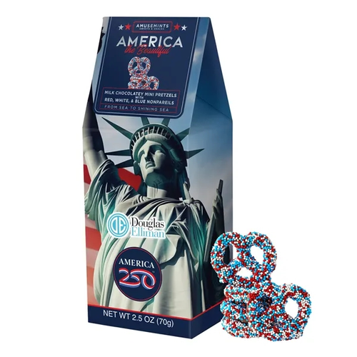 Photo of America 250  Gable Box  Nonpareil Mini Pretzels