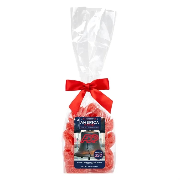 Clear color option for America 250 Mug Drop  Gummy Watermelon Rings