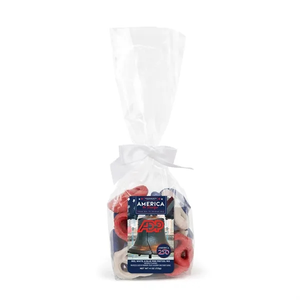 Photo of America 250 Mug Drop  Red, White And Blue Mini Pretzels