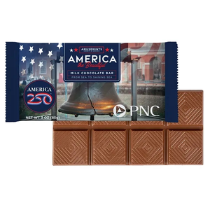 Photo of America 250 Flow Wrapped 3 Oz Chocolate Bar