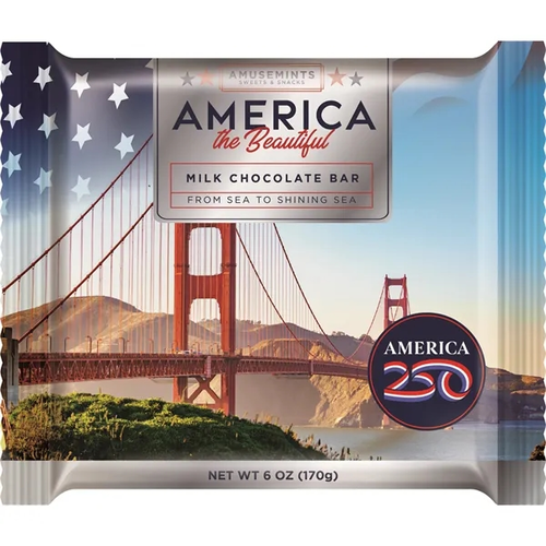 Photo of America 250 Flow Wrapped 6 Oz Chocolate Bar