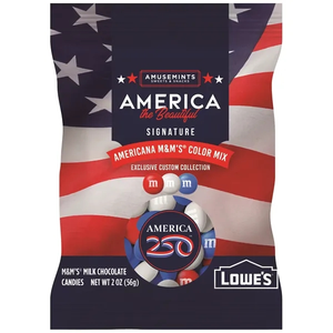 Photo of 2 Oz. America 250 M&M's In Full Color Digibag