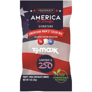 Photo of 1 Oz. Eco Digibag,Compostable & Full Color, America 250 M&Ms