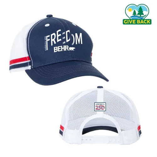 Main photo of America 250 Ace Striped Trucker Hat