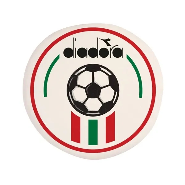 White color option for Soccer Theme 3" Iced Full Color Vanilla Cookie  Circle