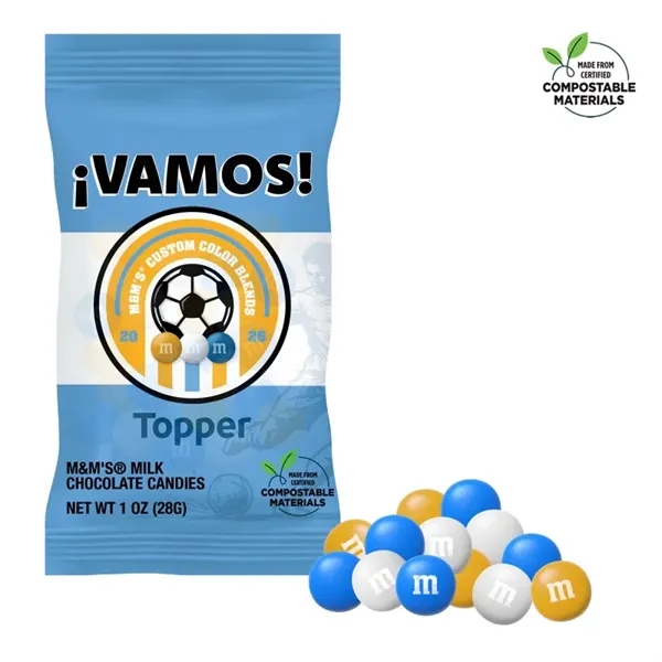Blue color option for Soccer M&M's Color Choice, 1oz Eco Digibag & Full Color