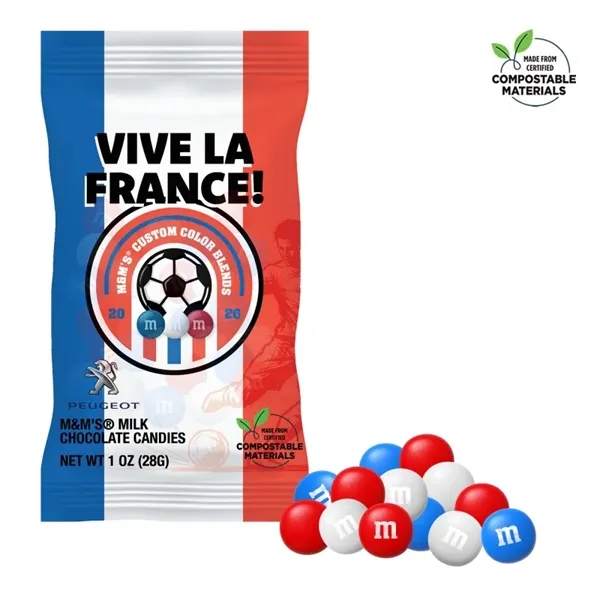 Red color option for Soccer M&M's Color Choice, 1oz Eco Digibag & Full Color