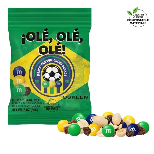 Dark Green color option for Soccer M&M's Trail Mix, 2oz Eco Digibag, Full Color, Color C