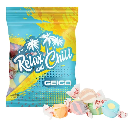 Photo of 2oz. Full Color Digibag With Tropical Salt Water Taffy