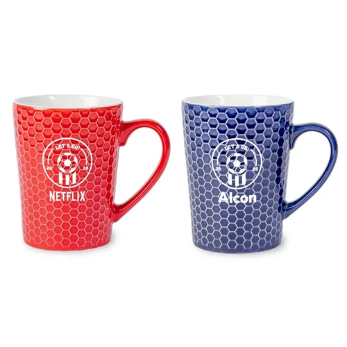 Main photo of Ace Hexagon Textured Soccer Mug