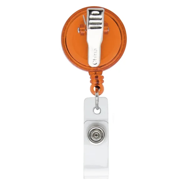 Translucent Orange color option for Promo Retractable Badge Holder