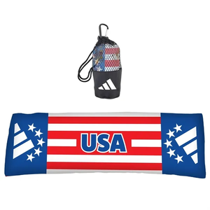 Photo of Cooling Towel In Mesh Pouch With Carabiner