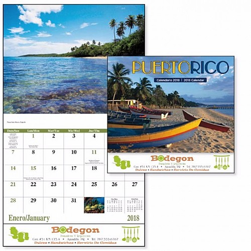 Photo of Puerto Rico Stapled Calendar