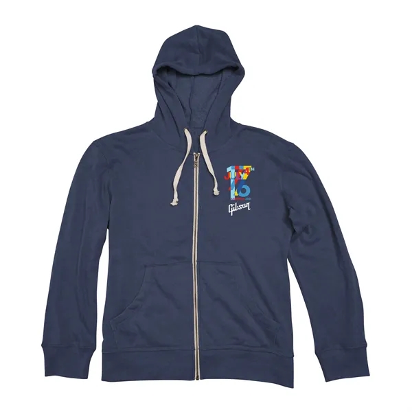 Navy Blue color option for America250 Ace Men Super Soft Whisper Fleece Full Zip Hoodie