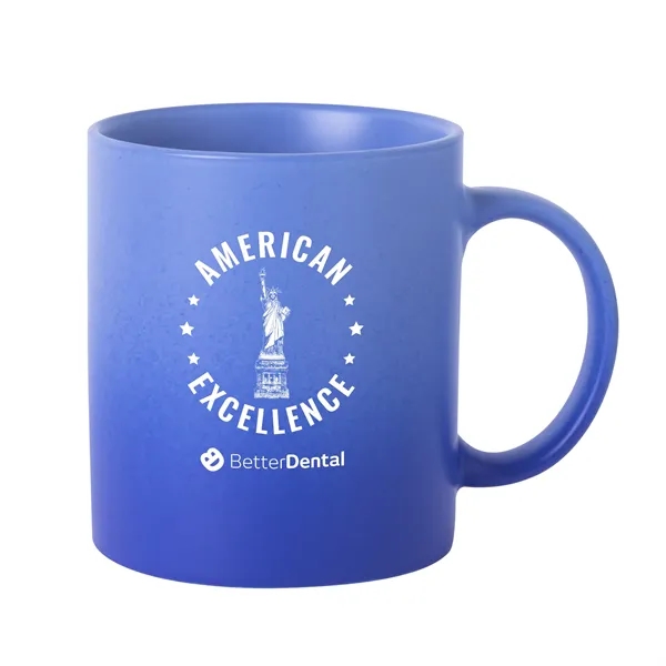 Blue color option for America250 Comfort Color 12 Oz. Ombre Mug
