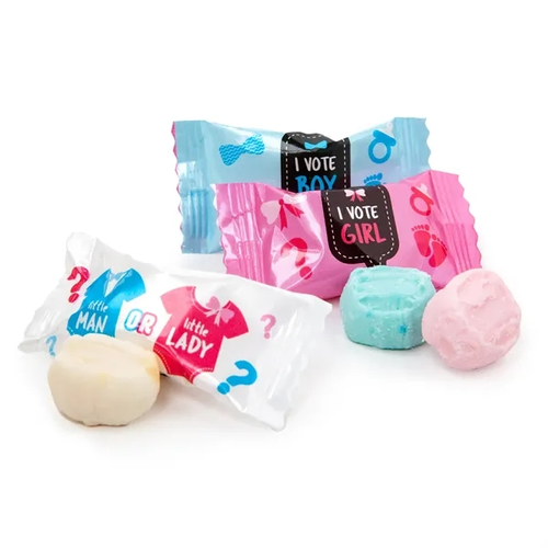 Photo of Gender Reveal Wrapped Buttermints