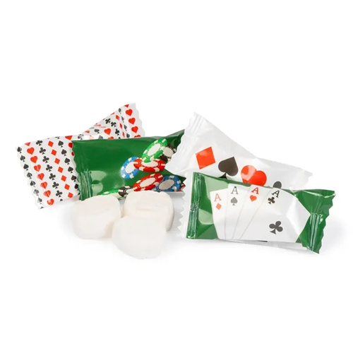 Main photo of Poker Themed Wrapped Buttermints