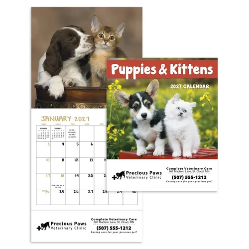 Main photo of Puppies Kittens Mini Calendar