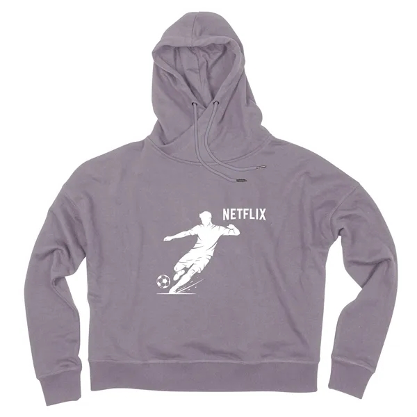 Lavender color option for Soccer Ace Ladies Cropped Boxy Hoodie
