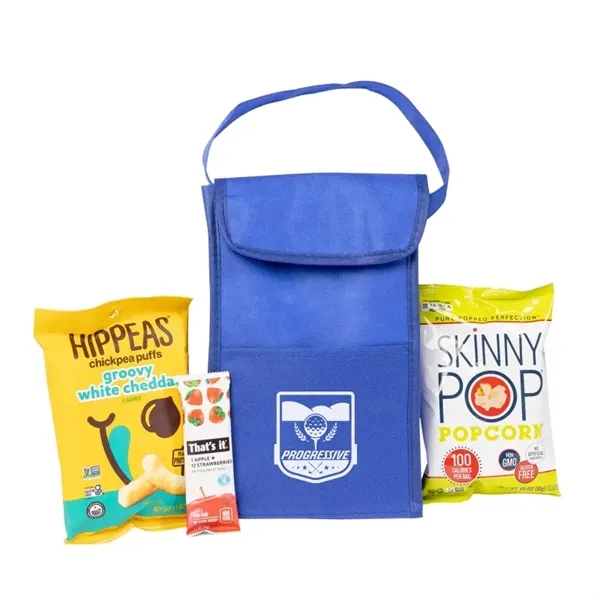 Royal color option for Golf   Insulated Lunch Bag With Healthy Snacks