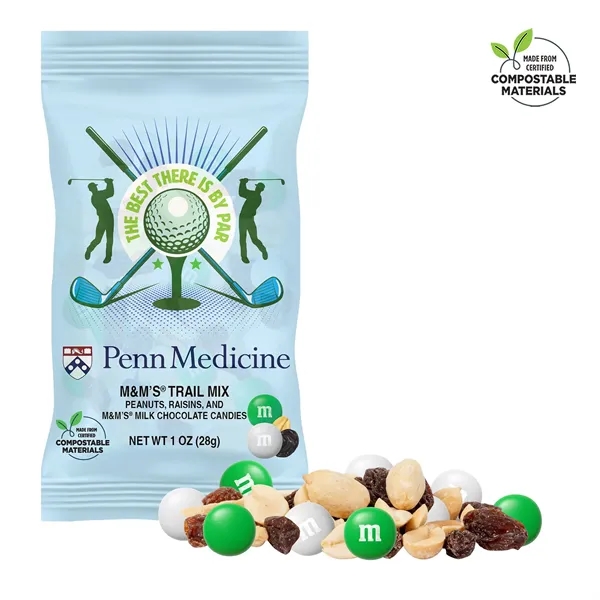 Light Blue color option for Golf   1oz M&M's® Trail Mix Eco Digibag, Full Color