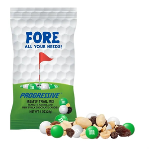 Photo of Golf   1oz Full Color Digibag Color Choice M&M's Trail Mix