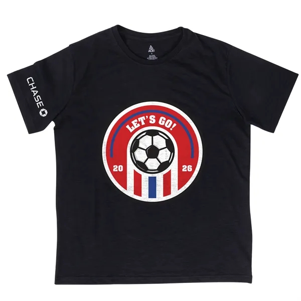 Black color option for Soccer Ace Slub T Shirt S/S Crew Neck   Unisex