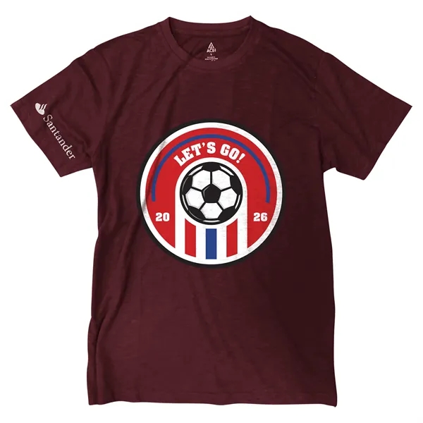 Jester Red color option for Soccer Ace Slub T Shirt S/S Crew Neck   Unisex