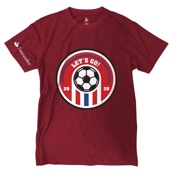 Oxblood color option for Soccer Ace Slub T Shirt S/S Crew Neck   Unisex