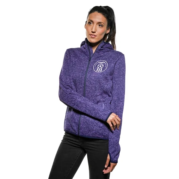 White color option for Soccer Ace Ladies' Melange Sweater Fleece