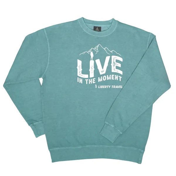 Aqua color option for Ace Vintage Wash Crew Fleece