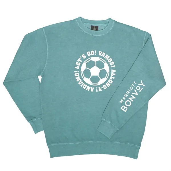 Aqua color option for Soccer   Ace Vintage Wash Crew Fleece