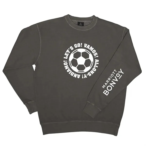 Charcoal color option for Soccer   Ace Vintage Wash Crew Fleece