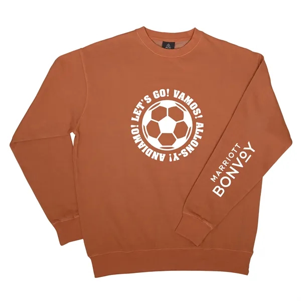 Clay color option for Soccer   Ace Vintage Wash Crew Fleece