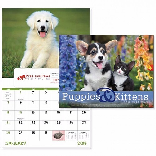 Photo of Puppies Kittens Window Calendar
