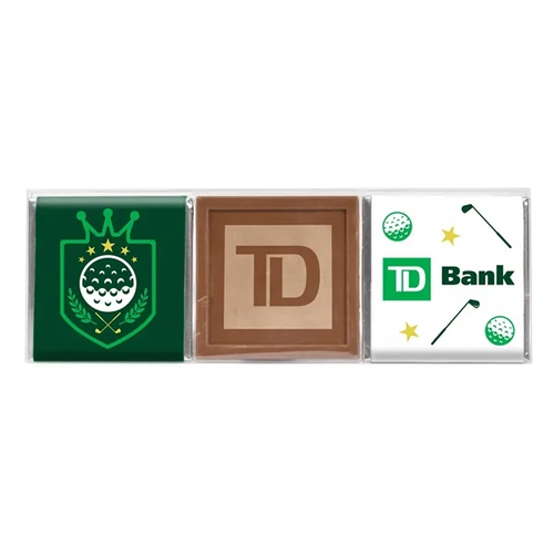 Photo of Golf   Square Bar  3 Pack With Etched Bar In Acetate Box