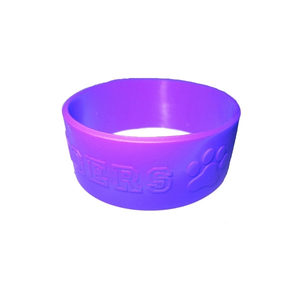 Photo of 1" Inch Embossed Custom Silicone Wristbands
