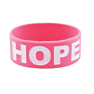 Photo of 1" Inch Solid Color Ink Injected Silicone Wristbands