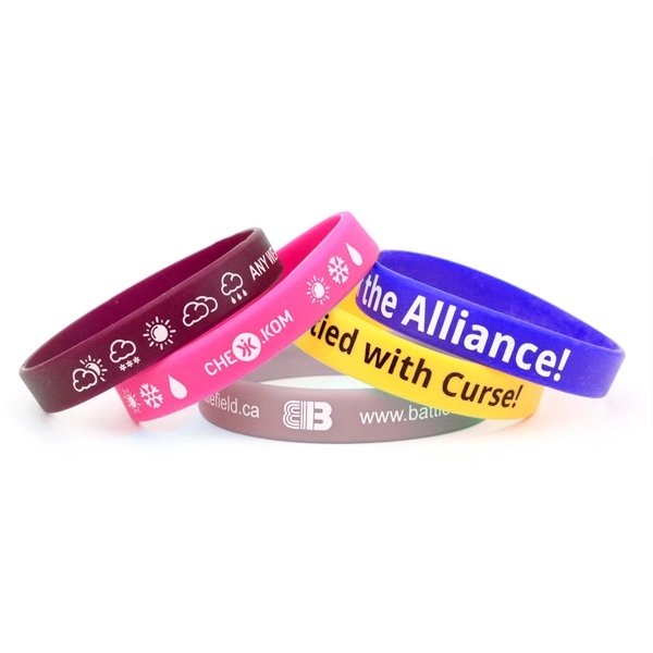Pink color option for Custom Printed Wristbands