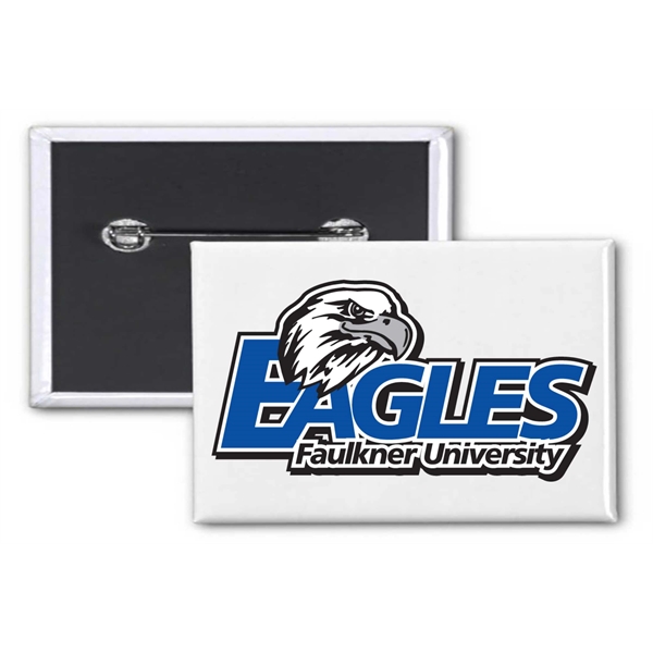 Custom color option for 1.75" X 2.75" Inch Rectangle Custom Buttons