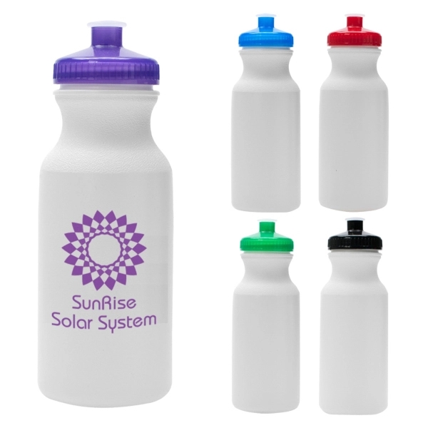 White color option for 20 Oz Sport Water Bottle
