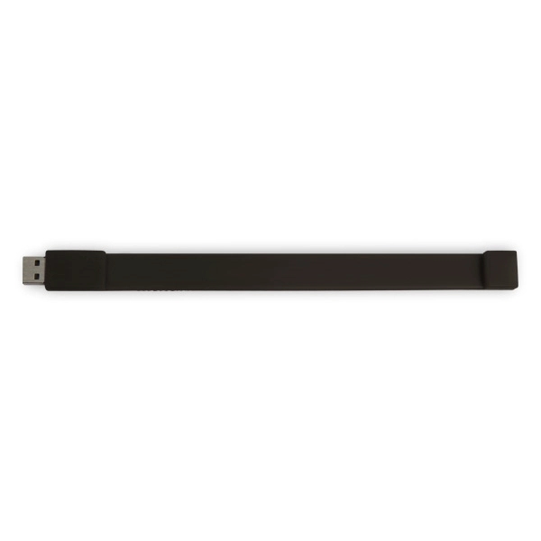 Black color option for Custom Silicone Usb Flash Drive Wristband Bracelet