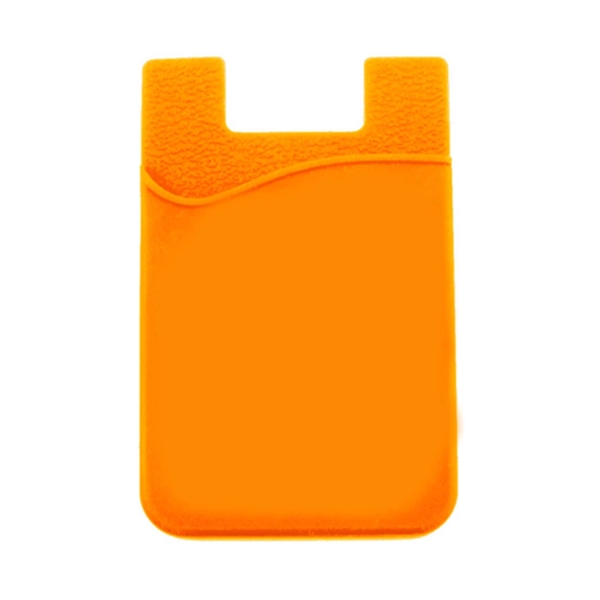 Orange color option for Silicone Cell Phone Smart Phone Wallet Card Holder