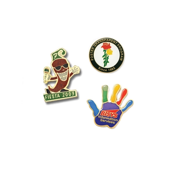 Custom color option for Photo Etched Lapel Pin